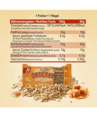 All Stars Oatcake Hafer Bar - Caramel Drizzle (12 x 80g) | Energy & Meal Replacement Oat Bar with High-Quality Carbohydrates - Buy Online on GoSupps.com