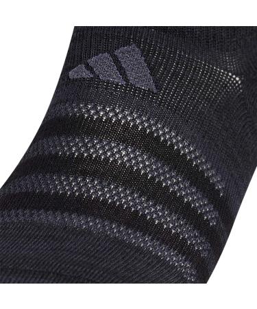 adidas Men's Superlite No Show Socks - 6 Pack, Black/Night Grey, Large US - Buy Online on GoSupps.com