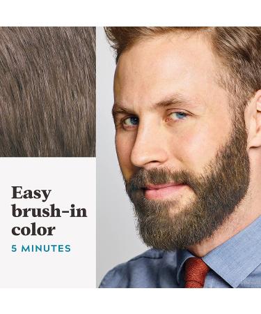 Just For Men Mustache & Beard Coloring - Light-Medium Brown M-30 (Pack of 1) with Brush Included - Packaging May Vary - Buy Online on GoSupps.com