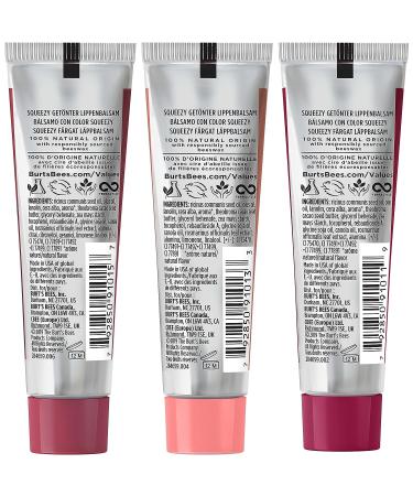 Burt's Bees Lip Care Stocking Stuffers Set - Berry Sorbet, Sweet Peach, Watermelon Rush - Buy Online on GoSupps.com