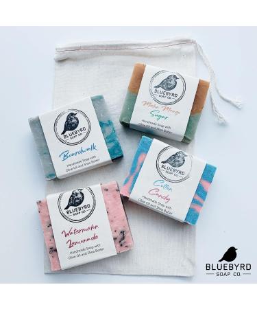 BLUEBYRD Soap Co. Natural Kids Soap Bars Variety Pack - Set of 4 | Made in USA with Organic Ingredients | Children's Body Wash Bar for Teens & Kids - Buy Online on GoSupps.com