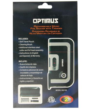 Optimus 50015 Rechargeable Pocket Palm Shaver - Compact & Portable Black Shaver for Easy Grooming | International Shipping Available - Buy Online on GoSupps.com