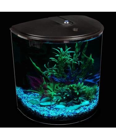 AquaView 3.5-Gallon Aquarium Starter Kit with Power Filter & LED Lighting - Ideal for Various Fish - 7 Color Selections - Buy Online on GoSupps.com