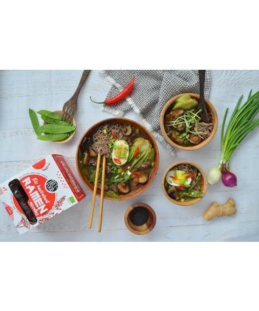 Buy Organic Buckwheat Ramen Noodles - Gluten-Free Vegan Low-Calorie Diet Food (280g 2-Pack) - Buy Online on GoSupps.com