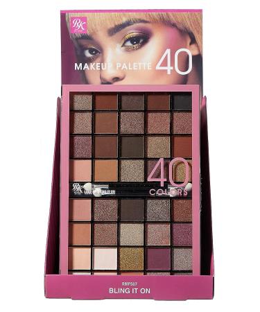 Ruby Kisses Bling It On Eye Shadow Palette - 40 Shadows Makeup for Spring - Buy Online on GoSupps.com