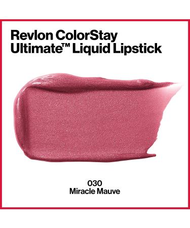 Revlon ColorStay Ultimate Liquid Lipstick - Miracle Mauve | 0.07 Oz Satin Finish Face Makeup - Buy Online on GoSupps.com