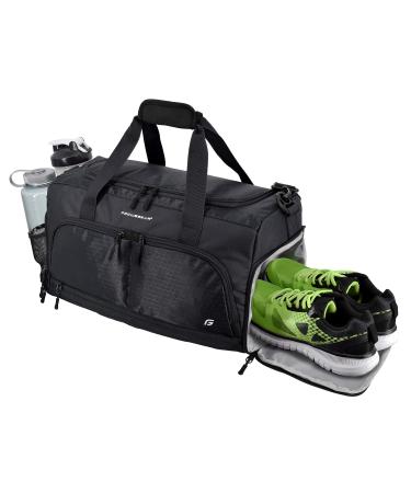 Ultimate Gym Bag 2.0: The Durable Crowdsource Designed Duffel Bag with 10 Optimal Compartments Including Water Resistant Pouch (Black Medium (20)) Black Medium (20) - Buy Online on GoSupps.com