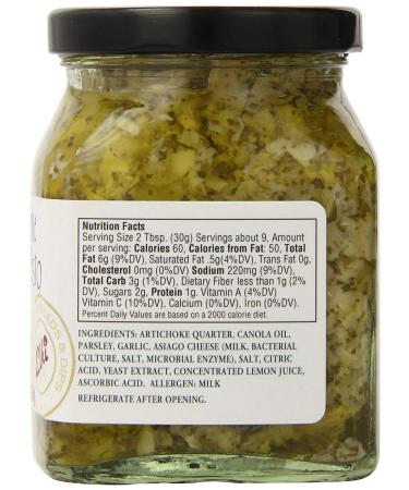 Elkis Gourmet Artichoke Lemon Pesto Sauce - Creamy Mediterranean Spread - 10oz (1 Pack) - Buy Online on GoSupps.com