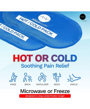 Reusable Hot Cold Gel Ice Packs for Injuries | 10.5 x 5 | 4 Pack - Buy Online on GoSupps.com
