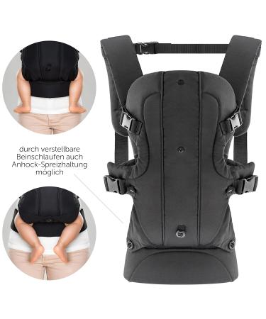 Fillikid 4-in-1 Ergonomic Baby Carrier - Adjustable Belly & Back Carrier for Babies & Toddlers (3.5-15 kg) - International Shipping Available - Buy Online on GoSupps.com
