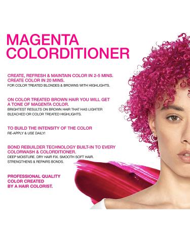 Celeb Luxury Colorwash Magenta Colorditioner + Bondfix Bond Rebuilder - Vegan Semi-Permanent Hair Color - Buy Online on GoSupps.com