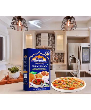Rani Chana Masala 3.5oz (100g) - All Natural 15-Spice Blend | Vegan, Gluten-Friendly | NON-GMO | Indian Origin - 1 Box - Buy Online on GoSupps.com