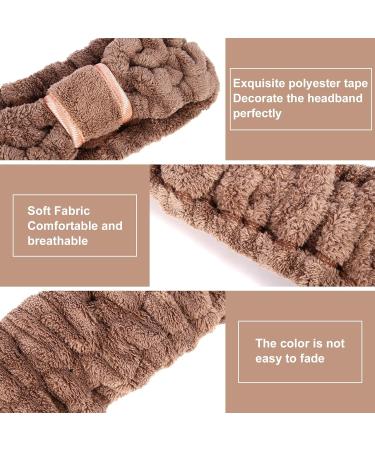 6 Pack Microfiber Spa Headbands for Women - Makeup, Face Washing, Skin Care - Fluffy & Fuzzy Headband Set - Buy Online on GoSupps.com
