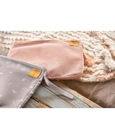 L SSIG Baby Diaper Bag with Changing Mat - Soft Stripes Rose Pink | Stylish & Practical Organizer for On-The-Go Parents - Buy Online on GoSupps.com
