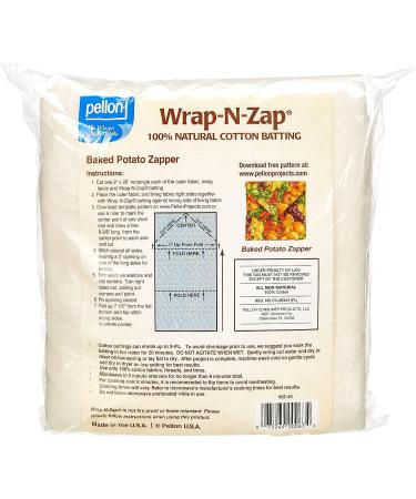  Pellon, Natural Wrap-N-Zap Cotton Quilt Batting, 45 by