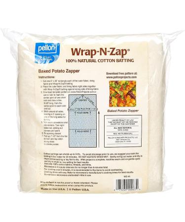 Pellon Natural Wrap-N-Zap Cotton Quilt Batting 45x36 Inch - 1 Pack - Buy Online on GoSupps.com