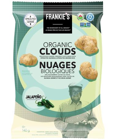 Frankie's Organic Jalapeno Cloud Puffs 140g (Case Of 12) 1.68kg 1.68 kilogram