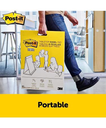 Post-it Super Sticky Portable Tabletop Easel Pad 20x23 Inches - 2 Pads for Virtual Teachers & Students - Buy Online on GoSupps.com