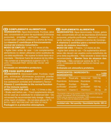  Marnys Propolvit Pack of 20 drinkable vials for immune and energy boost with royal jelly purified propolis echinacea and vitamin C - Buy Online on GoSupps.com