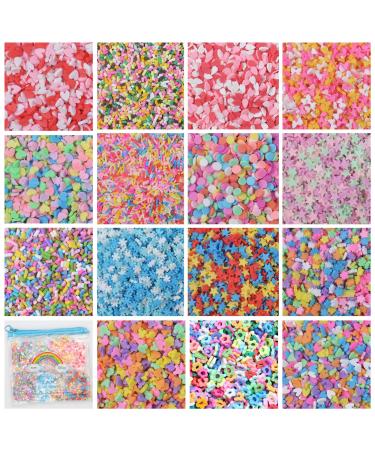 YUWEJOY 3D Fimo Style Slices DIY Nail Art Slime Charms Decoration Crafts (Color 3)