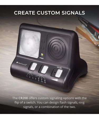 ClearSounds CR200 ClearRing Ring Signaler Booster with LED Strobe Ringer for Analog Landline Phones - Buy Online on GoSupps.com