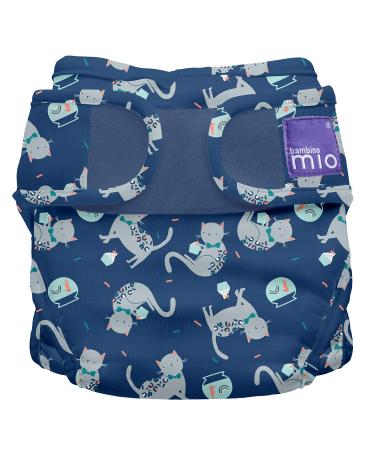Bambino Mio Mioduo cloth diaper cover confetti cat size 1 ( 9Kg)