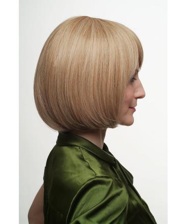 WIG ME UP SA041-27/613: Curved Tip Straight Bob Wig in Dark/Light Blonde Streaks - Perfect for Any Occasion - Buy Online on GoSupps.com