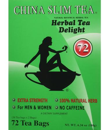 China Slim Tea Super Ginseng Plus Extra Strength for Men and Women 72 Tea Bags - Buy Online on GoSupps.com