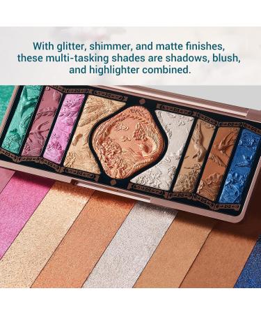 FLORASIS Floral Engraving Phoenix Makeup Palette - Long Lasting Blendable Natural Eyeshadow for Women (03 Soaring Sunlight) - International Shipping Available - Buy Online on GoSupps.com