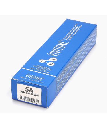 VIVITONE Permanent Cream Color 5A Light Ash Brown - Buy Online for International Shipping | Top Quality Hair Dye - Buy Online on GoSupps.com