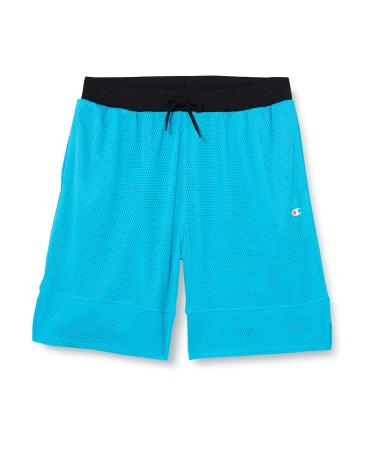 Champion Unisex Kids Legacy Neon Spray-Soft Mesh Bermuda Shorts 15-16 Years Bright Blue