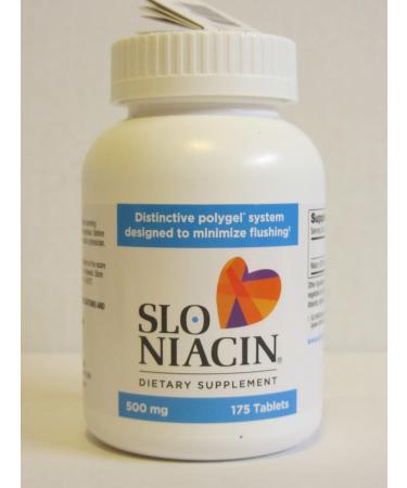 Slo Niacin 500mg 2 Packs Each of 175 Tablets 175 Count (Pack of 2)