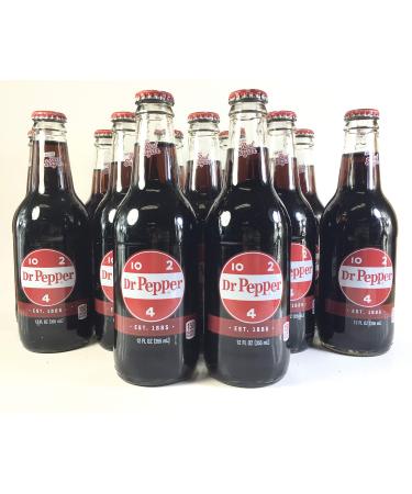 Dr. Pepper Real Sugar Soda, 12 Ounce (12 Bottles)