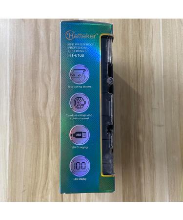 Hatteker Beard Trimmer Kit Professional Hair Clipper with Zero Gapped T-Blade Trimmer Electric Razor Shaver for Nose Ear Beard Body Trimmer for Men Waterproof Cordless Grooming Kit 6 in 1 - Buy Online on GoSupps.com