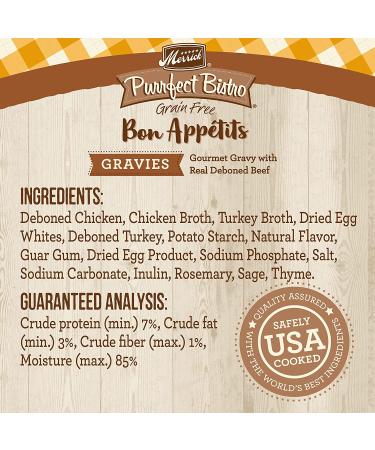 Merrick Purrfect Bistro Bon Appetits Grain Free Adult Wet Cat Food 3 oz. Pouch (Pack of 24) - Gravies Chicken - 72 Ounces Total - Buy Online on GoSupps.com