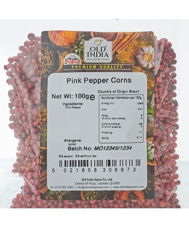 Old India Pink Peppercorns 100g - Premium Quality, Pack of 1 - Buy Online on GoSupps.com