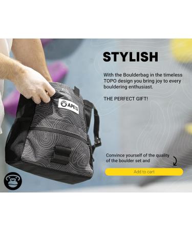 APE13 Chalkbag Boulder Set - Premium Chalk Bag Brush & Chalk for Bouldering - Perfect Gift & Ample Space for Accessories - Buy Online on GoSupps.com