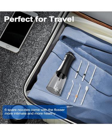 Skeufy Cordless Dental Water Flosser - 6 Jet Tips, 5 Modes, Rechargeable, IPX7 Waterproof - Portable and Powerful Oral Irrigator for Travel and Home Use - Buy Online on GoSupps.com