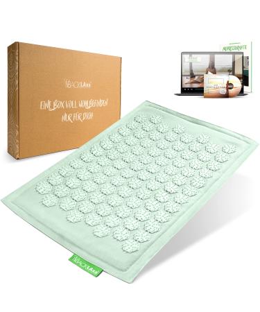 Backlaxx acupressure mat for feet - nail board feet for foot massage back neck and shoulder with fastening tape - foot reflex zone massage matt - Massage Matt for foot massage glacier - Buy Online on GoSupps.com