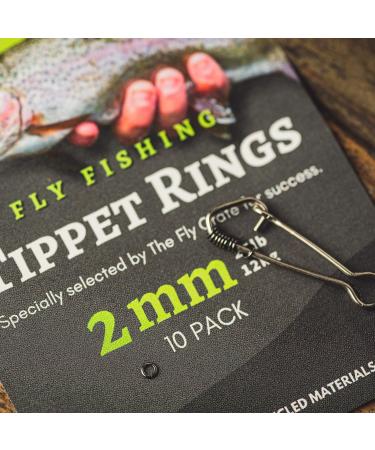 10 Pack 2mm Tippet Rings: Lightweight Trout Leader & Fly Fishing Connectors - Buy Online on GoSupps.com