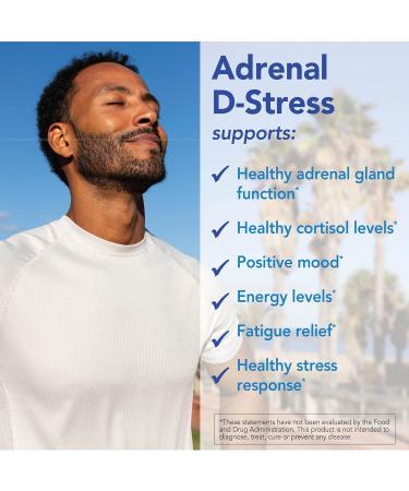 Patient One Adrenal D-Stress | Supplement to Support Healthy Stress Response and Cortisol Levels* | with DHEA Ashwagandha and More | 90 Capsules - Buy Online on GoSupps.com