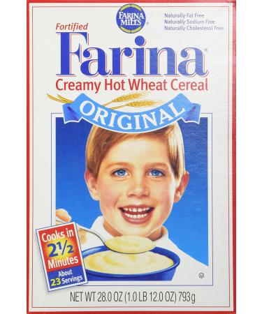 Farina Mills Fortified Farina Creamy Hot Wheat Cereal 28 oz (packaging may vary)