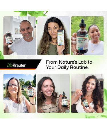 BIO KRAUTER Immune Support Mushroom Supplement - Lions Mane Shiitake Turkey Tail Reishi Chaga & Maitake Liquid Extract - Mushroom Complex Tincture - Vegan Drops 4 Fl.Oz. - Buy Online on GoSupps.com