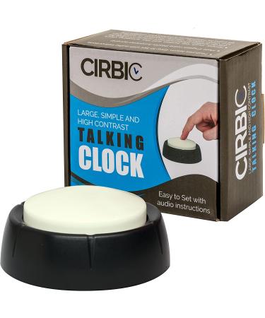 Large Talking Alarm Clock for Blind - Announces Time, Date, Week for Visually Impaired Elderly with Hearing Aid - White - Buy Online on GoSupps.com