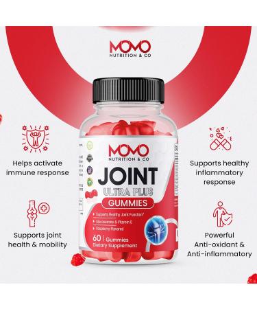 Momo Nutrition & Co Joint Ultra Plus Supplement - Glucosamine & Vitamin E Gummies for Healthy Joint Support & Pain Relief - 60ct - Buy Online on GoSupps.com