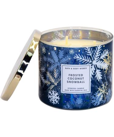 Shop White Barn 3-Wick Candle with Essential Oils - Frosted Coconut Snowball - 14.5 oz Holiday Scents | International Shipping Available - Buy Online on GoSupps.com