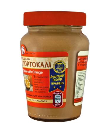 Haitoglou Macedonian Tahini with Orange 700g Greek Sesame Paste | Buy Internationally - Buy Online on GoSupps.com