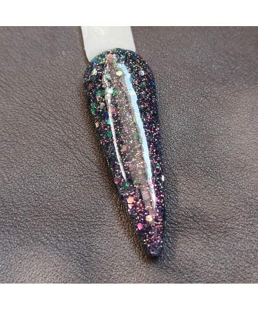 Chameleon Sparkle Black Nail Dip Powder 1oz | Color Changing Glitter Dip Powder SG010 - Buy Online on GoSupps.com