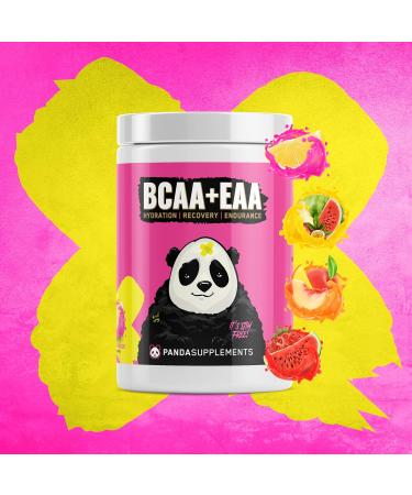 Panda Supps BCAA+EAA Intra-Workout Amino Supplement - Hydration & Recovery (30 Servings | Strawberry Watermelon) - Buy Internationally - Buy Online on GoSupps.com
