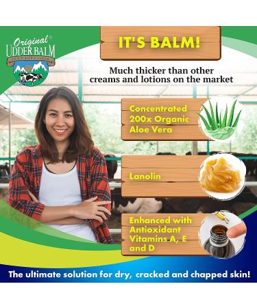 Udder Balm 16 oz - Unscented Original formula for Cracked Dry Skin - Buy Online on GoSupps.com